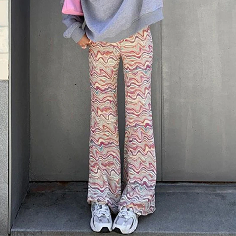 Y2K Tie Dye Print Flare Pants Women High Waist Casual Wide Leg Vintage Trousers Fashion Loose Long Pants Female New Vintage Wear
Y2K Tie Dye Print Flare Pants Women High Waist Casual Wide Leg Vintage Trousers Fashion Loose Long Pants Female New Vintage Wear