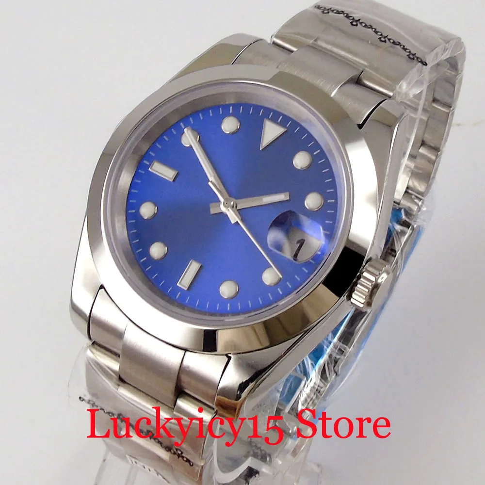 BLIGER светящиеся механические синие мужские часы 24 Драгоценности NH35A MIYOTA 8215 PT5000 ног синий циферблат полированный чехол Матовая Устрица
BLIGER светящиеся механические синие мужские часы 24 Драгоценности NH35A MIYOTA 8215 PT5000 ног синий циферблат полированный чехол Матовая Устрица