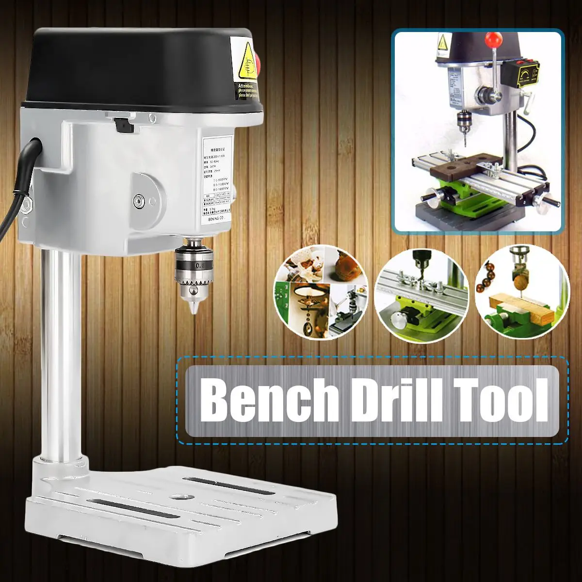 Drill Press Mini Drilling Machine 240W for Bench Machine Table Bit Drilling Chuck 0.6-6.5mm Wood Metal Electrical Tools
Drill Press Mini Drilling Machine 240W for Bench Machine Table Bit Drilling Chuck 0.6-6.5mm Wood Metal Electrical Tools