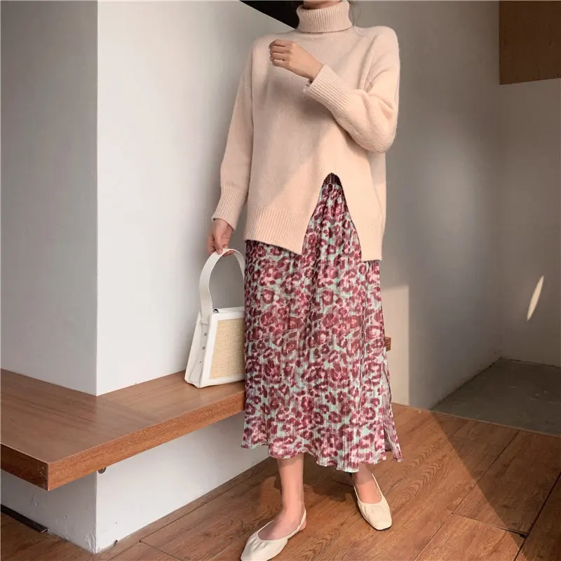 HziriP Simple Knitted Winter Fashion Loose Gentle 2020 Split Turtleneck Thicken Women Retro Warm Basic Solid All-Match Sweater
HziriP Simple Knitted Winter Fashion Loose Gentle 2020 Split Turtleneck Thicken Women Retro Warm Basic Solid All-Match Sweater
