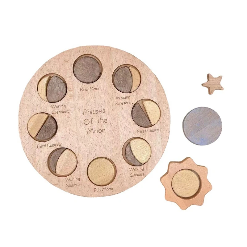 Montessori Toy Puzzle Board Phase of the Moon Teaching Tool Toddlers Favor Gift
Montessori Toy Puzzle Board Phase of the Moon Teaching Tool Toddlers Favor Gift