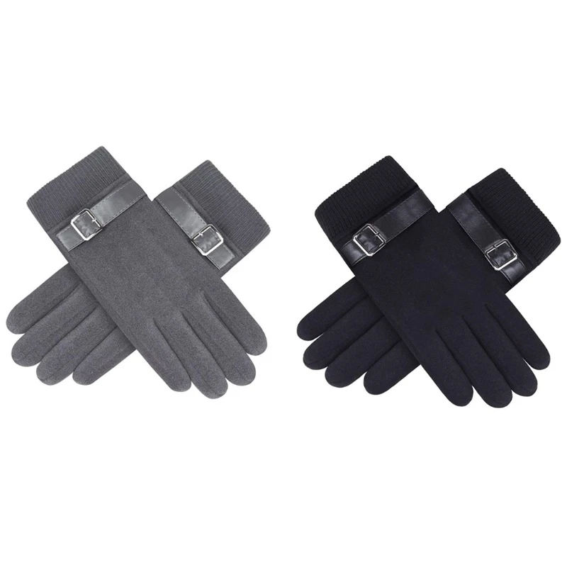 Fashion Knitted Thicken Gloves for Men Cycling Touchscreen Full Finger Gloves L5YB 
Fashion Knitted Thicken Gloves for Men Cycling Touchscreen Full Finger Gloves L5YB