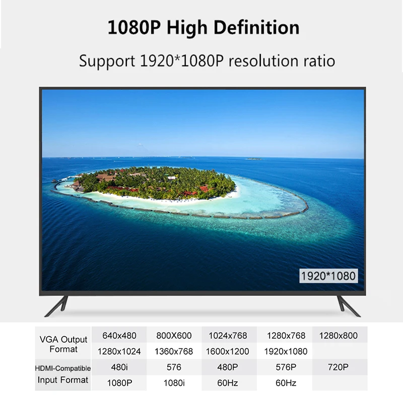 HDMI-Совместимость с VGA папа к женскому сплиттер PS4 ТВ коробка aux аудио разъем 3 5