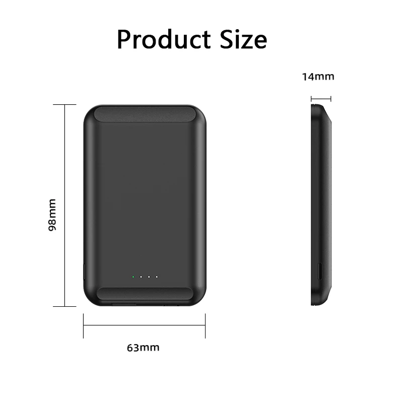 For Magsafe Power Bank 15W Magnetic Fast charging Portable Wireless Mobile phone Battery For iphone12 12Pro Max 12mini Charger
For Magsafe Power Bank 15W Magnetic Fast charging Portable Wireless Mobile phone Battery For iphone12 12Pro Max 12mini Charger