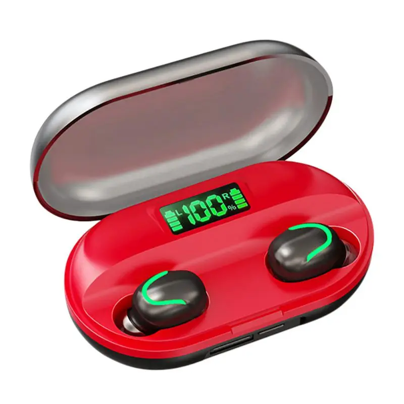 TWS Wireless Earphone HIFI High Fidelity Touch Mini In-ear IPX5 Waterproof Sports Bluetooth Earbuds Earpieces HD Call Red
TWS Wireless Earphone HIFI High Fidelity Touch Mini In-ear IPX5 Waterproof Sports Bluetooth Earbuds Earpieces HD Call Red