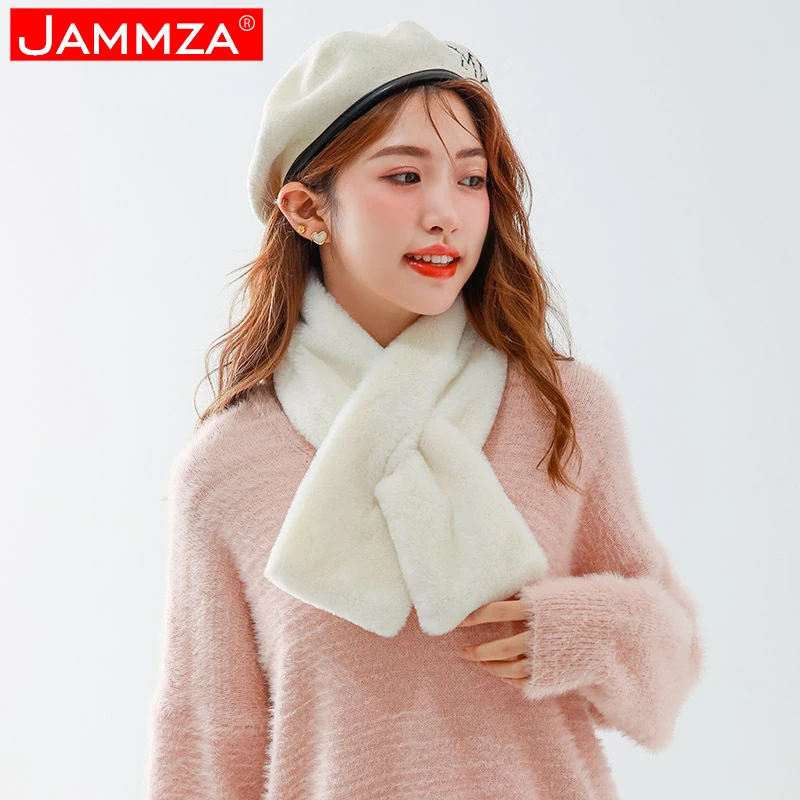 Faux Fur Women's Winter Knitted Scarf Rabbit Plush Cute Korean Ring Bib Solid Cross Keep Warm Fashion Casual Scarves Snow
Faux Fur Women's Winter Knitted Scarf Rabbit Plush Cute Korean Ring Bib Solid Cross Keep Warm Fashion Casual Scarves Snow
