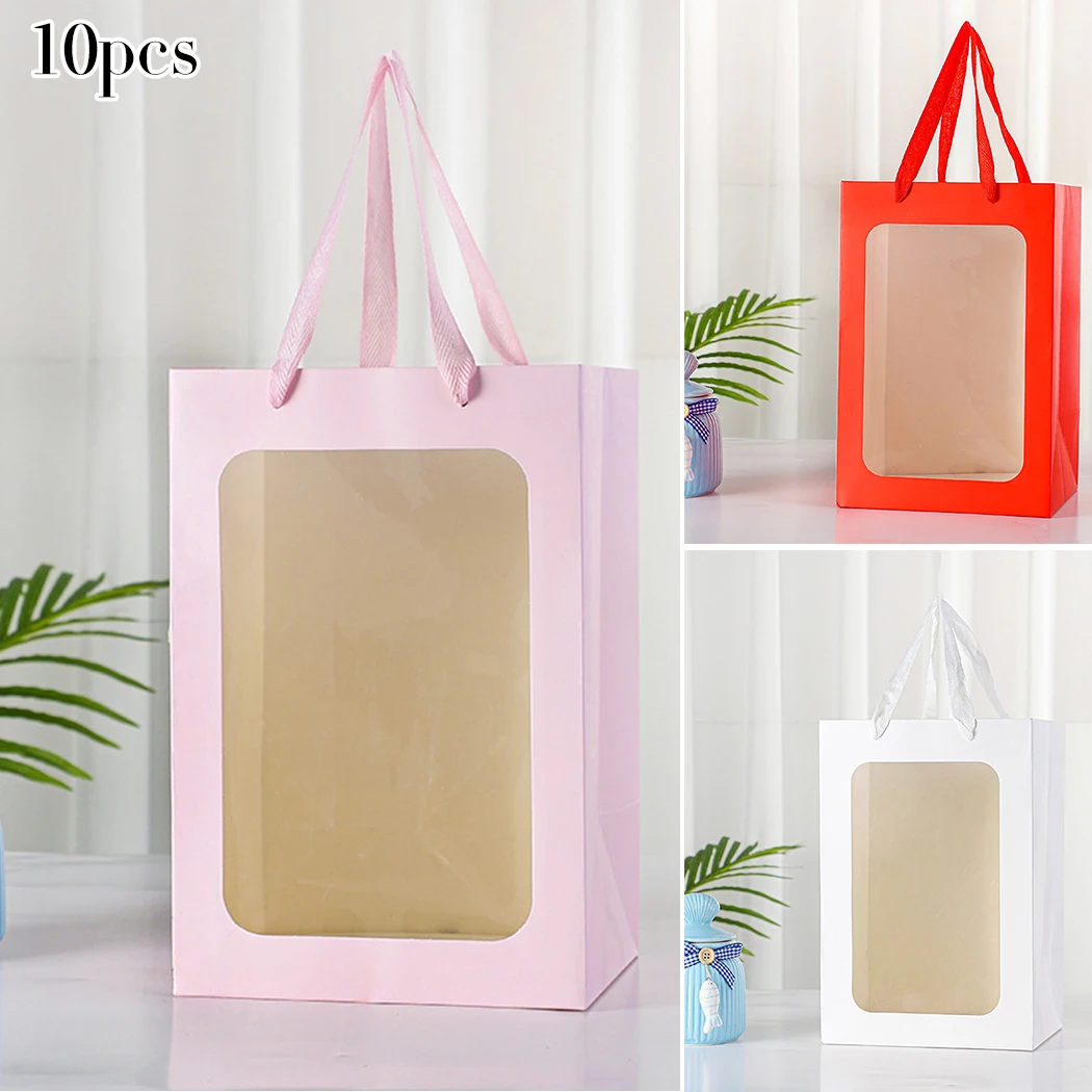 Birthday Party Gift Bags Wedding White Cardboard Window Flower Tote Bag Hot New Practical
Birthday Party Gift Bags Wedding White Cardboard Window Flower Tote Bag Hot New Practical