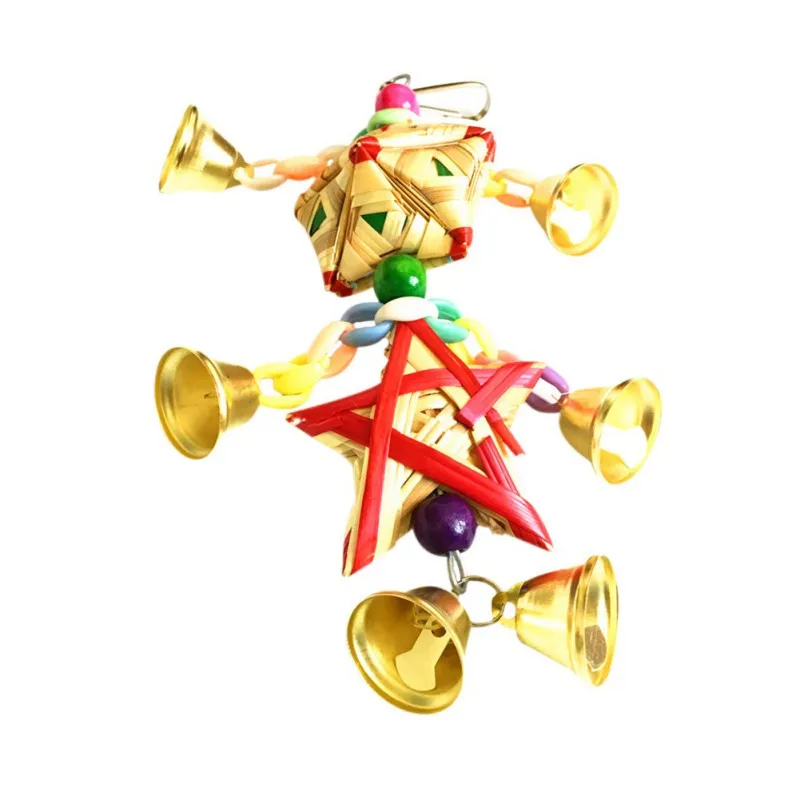 Попугай игрушки подвесной колокольчик клетка игрушки для попугаев, птица, белка забавная цепочка качели игрушка для домашних животных Това... 
Попугай игрушки подвесной колокольчик клетка игрушки для попугаев, птица, белка забавная цепочка качели игрушка для домашних животных Това...