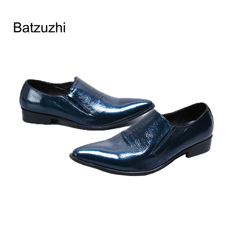 Batzuzhi Blue Genuine Leather Dress Shoes Men Luxury Men Shoes Pointed Toe Formal Business Leather Shoes Men Party and Wedding
Batzuzhi Blue Genuine Leather Dress Shoes Men Luxury Men Shoes Pointed Toe Formal Business Leather Shoes Men Party and Wedding