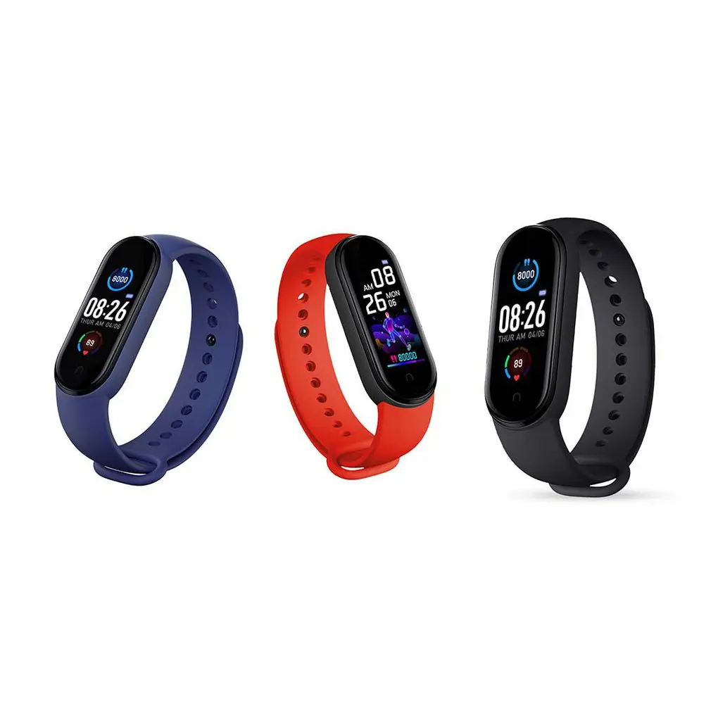 M5 Smart Band Portable Support Monitor Pedometer Heart Rate Fitness Tracker Smart Bracelet Smart Wristband
M5 Smart Band Portable Support Monitor Pedometer Heart Rate Fitness Tracker Smart Bracelet Smart Wristband