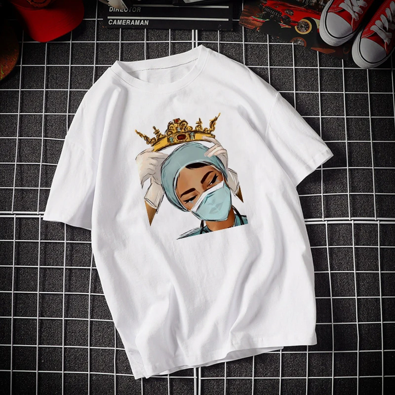 Nurse Queen Summer female T-shirt The ones who saved the world printing female T-shirt fashion T-shirt short sleeve female
Nurse Queen Summer female T-shirt The ones who saved the world printing female T-shirt fashion T-shirt short sleeve female