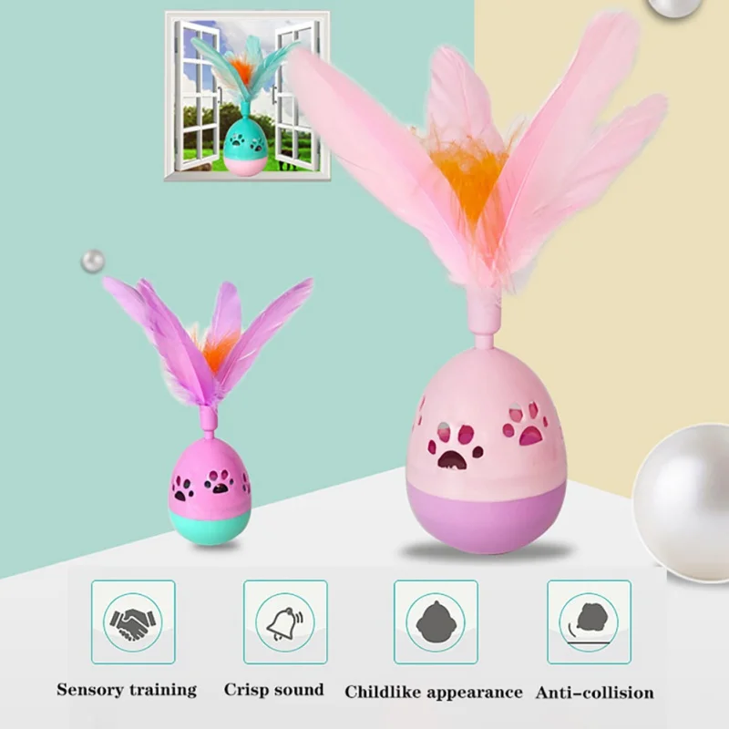 Funny Tumbler Ball With Bell Toy Durable Interactive Feathered Pet Egg Toy Supplies
Funny Tumbler Ball With Bell Toy Durable Interactive Feathered Pet Egg Toy Supplies