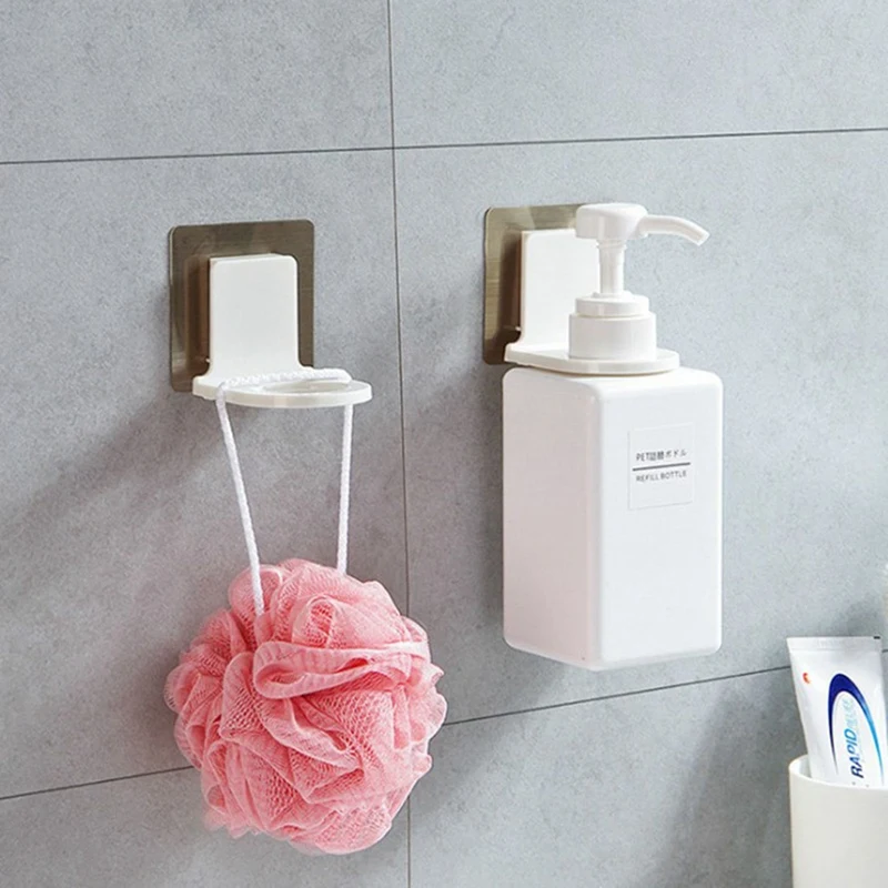 Nieuwe Badkamer Shampoo Houder Plastic Wall Mount Rack Hanger Douchegel Vloeibare Fles Houder Rekken Zelfklevende Planken Hanger 
Nieuwe Badkamer Shampoo Houder Plastic Wall Mount Rack Hanger Douchegel Vloeibare Fles Houder Rekken Zelfklevende Planken Hanger