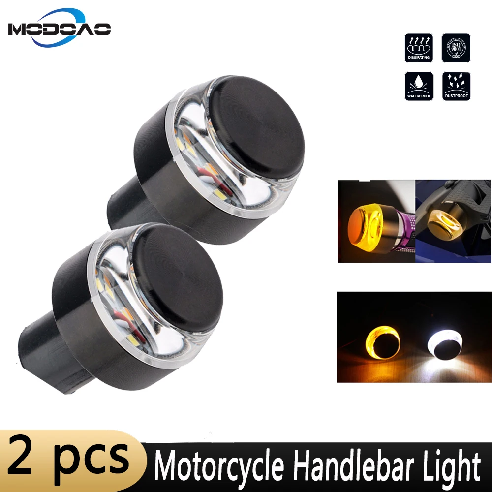 1Pcs/2Pcs 12V LED Motorcycle Handlebar Tail Turn Signal Light Yellow Universal DRL Indicator Flasher Handle Lamp
1Pcs/2Pcs 12V LED Motorcycle Handlebar Tail Turn Signal Light Yellow Universal DRL Indicator Flasher Handle Lamp