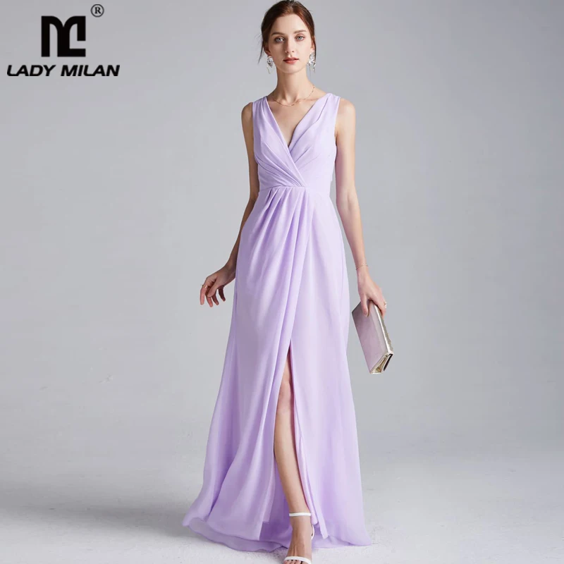 Women's Runway Dresses V Neck Sleeveless Sexy Split Ruched Lace Up Back Fashion Casual Long Prom Dresses
Women's Runway Dresses V Neck Sleeveless Sexy Split Ruched Lace Up Back Fashion Casual Long Prom Dresses