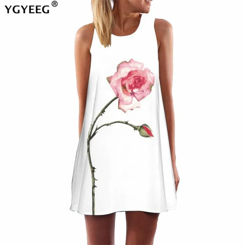YGYEEG Women Chiffon Dress New Arrival Rose Print Sleeveless Summer Dress O neck Casual Loose Mini Chiffon Dresses XXL Vestidos
YGYEEG Women Chiffon Dress New Arrival Rose Print Sleeveless Summer Dress O neck Casual Loose Mini Chiffon Dresses XXL Vestidos