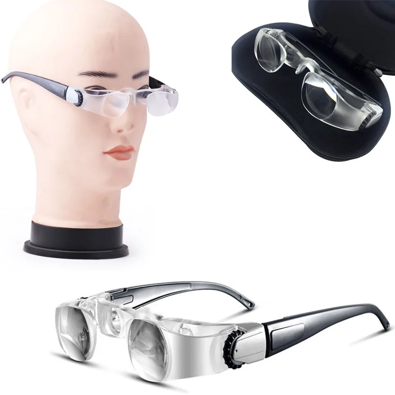 3.8X/4.0X Bracket TV Glasses Magnifier Loupe Goggles Headband Magnifying Glass with Phone Holder Glasses Case Dropshipping 
3.8X/4.0X Bracket TV Glasses Magnifier Loupe Goggles Headband Magnifying Glass with Phone Holder Glasses Case Dropshipping
