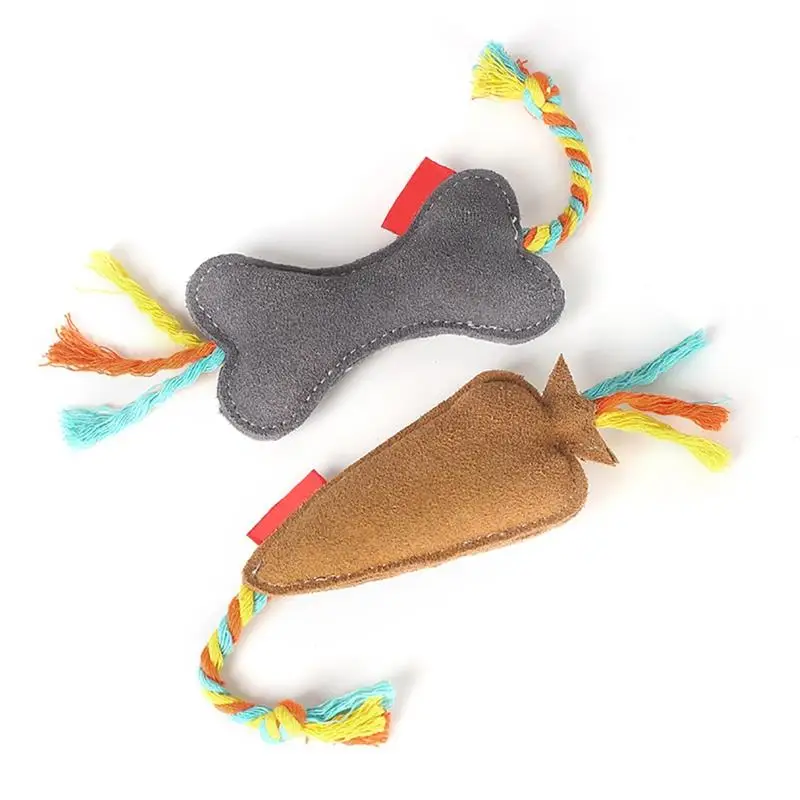 

Dog Toy Faux Leather Interactive Bite Proof Puppy Squeaky Toy Bone Pet Chew Toy Teething Cleaning Supplies Cosas Para Perros