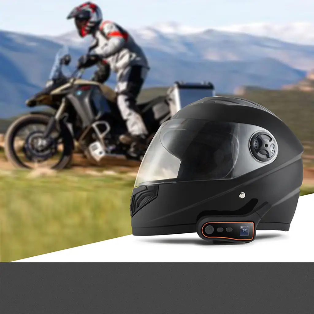 Motorcycle Helmet Bluetooth Headset Intercom 6 Riders 3000M Wireless Intercomunicador BT Interphone Fits For Open Face Helmet
Motorcycle Helmet Bluetooth Headset Intercom 6 Riders 3000M Wireless Intercomunicador BT Interphone Fits For Open Face Helmet