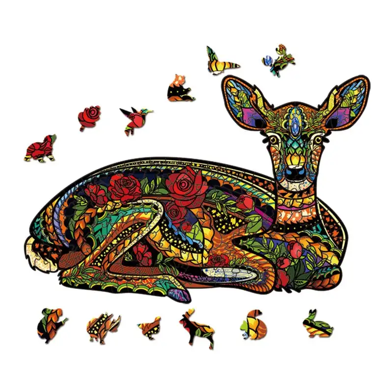 3D Wooden Puzzle For Adults and Kids,Animals Shape Puzzle,Gift Puzzle,Sika Deer Shape Colorful Wooden Puzzles,Wooden Jigsaw
3D Wooden Puzzle For Adults and Kids,Animals Shape Puzzle,Gift Puzzle,Sika Deer Shape Colorful Wooden Puzzles,Wooden Jigsaw