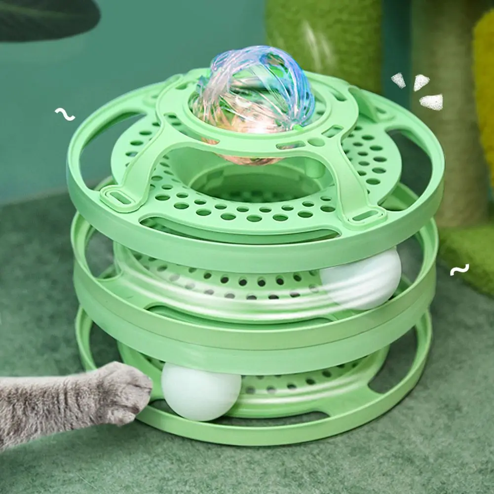 YXWH Interactive Tower Cat Toy Turntable Roller Balls Toys For Cats Kitten Play Games Interactive Toys Cat Supplies New Arrival
YXWH Interactive Tower Cat Toy Turntable Roller Balls Toys For Cats Kitten Play Games Interactive Toys Cat Supplies New Arrival