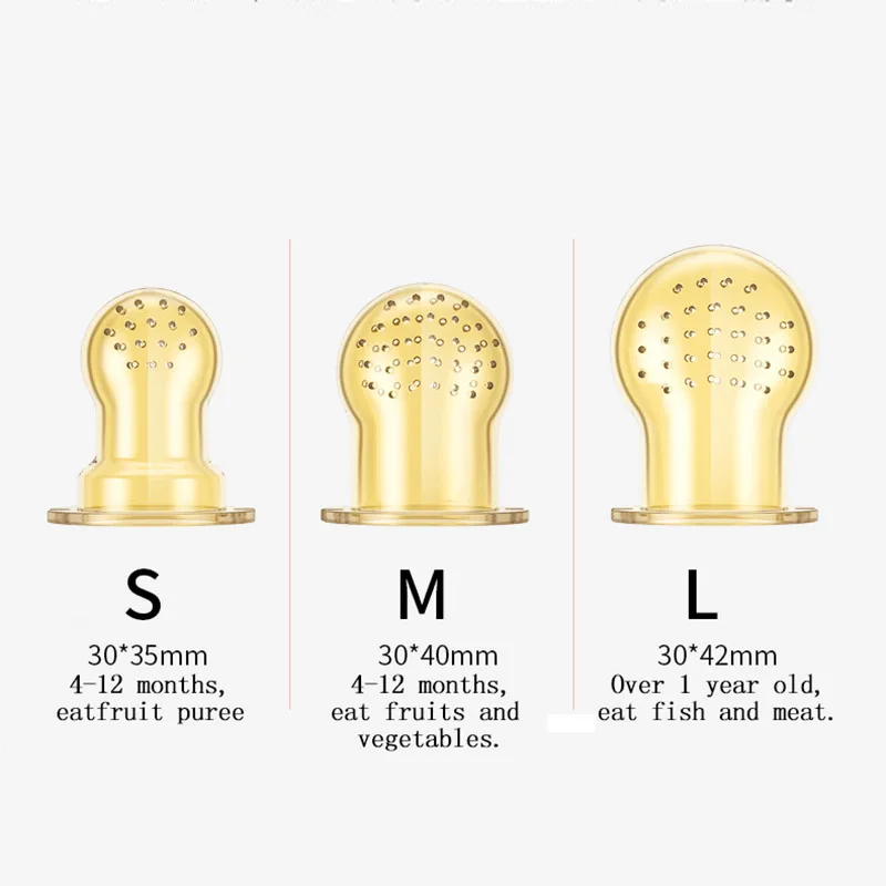 Soft Infant Feeding Molar Toys Silicone 1Pc S/M/L Mesh Nipple Bags Pacifier Bite Bag Auxiliary Food Pacifier for Baby Boys Girls 
Soft Infant Feeding Molar Toys Silicone 1Pc S/M/L Mesh Nipple Bags Pacifier Bite Bag Auxiliary Food Pacifier for Baby Boys Girls