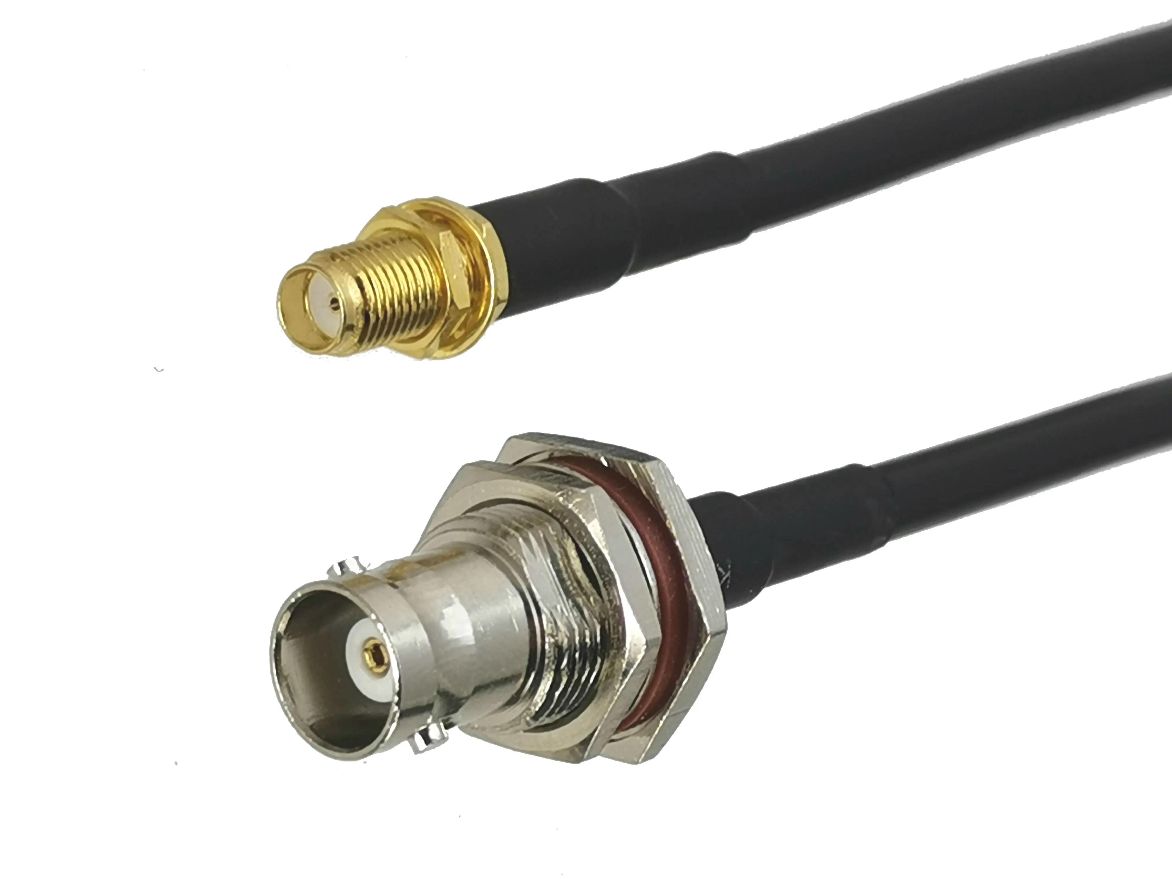 1Pcs RG58 SMA Female jack Bulkhead to BNC Female jack Nut Connector RF Coaxial Jumper Pigtail Cable For Radio Antenna 4inch~20M 
1Pcs RG58 SMA Female jack Bulkhead to BNC Female jack Nut Connector RF Coaxial Jumper Pigtail Cable For Radio Antenna 4inch~20M