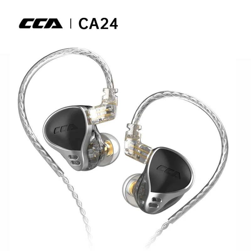 

Наушники-вкладыши CCA CA24, 24 BA, Hi-Fi, с монитором басов, сбалансированные арматурные наушники с шумоподавлением, спортивные наушники для KZ AST AS16