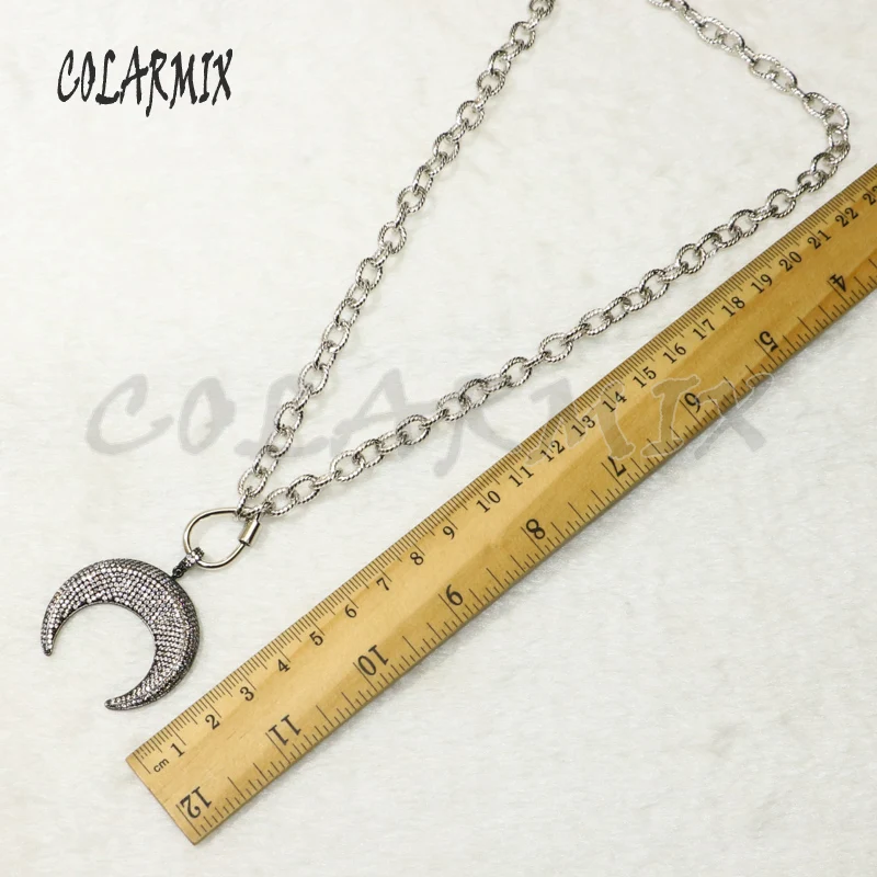 3Pcs Horn retro necklace crescent accessories peace pendant necklace big link chain necklace for women 50355 
3Pcs Horn retro necklace crescent accessories peace pendant necklace big link chain necklace for women 50355