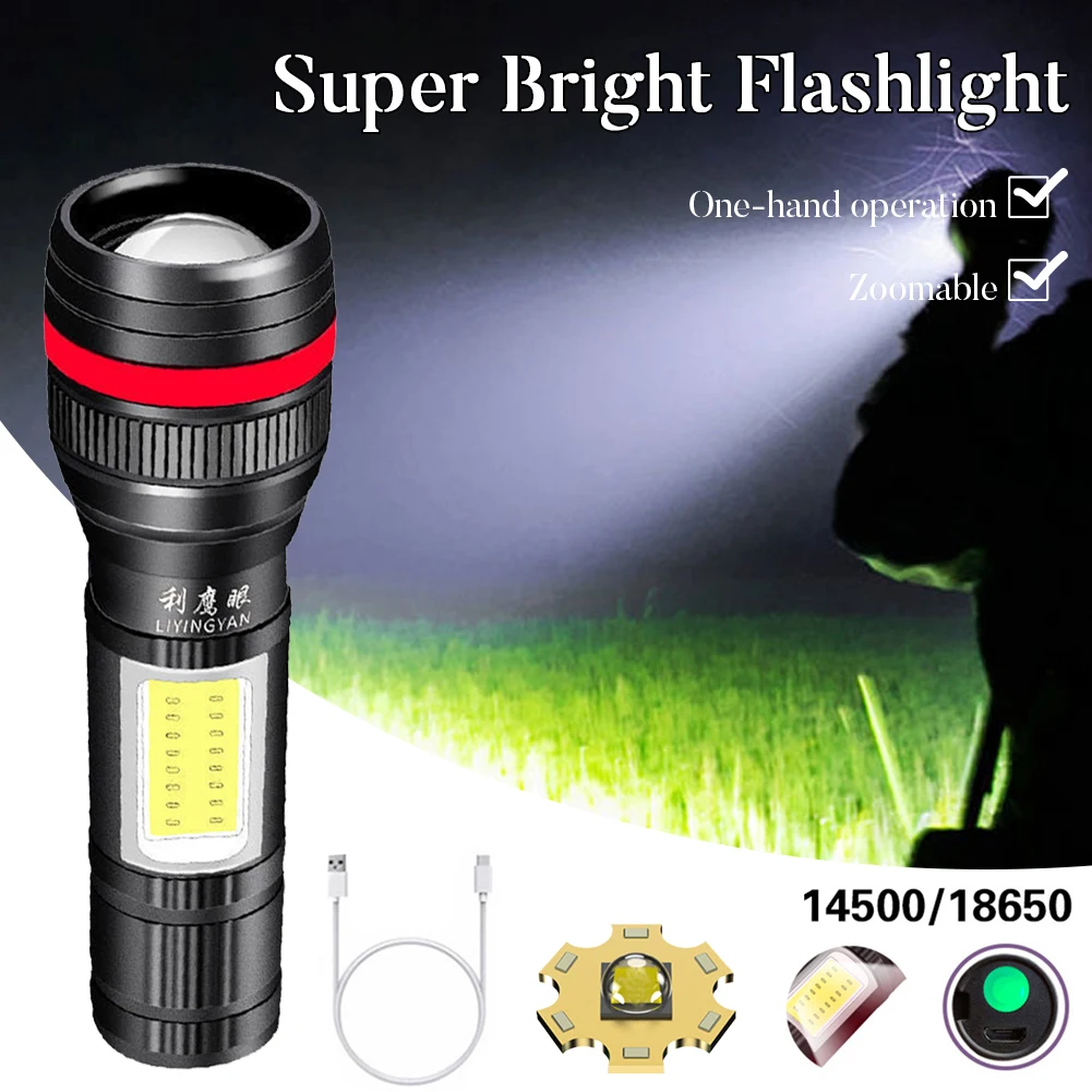 Светодиодный фонарь 18650 или 26650 Usb, тактический фонарь P888GX-55, 3 режима, перезаряжаемый светодиодный фонарь, яркий фонарь для охоты
Светодиодный фонарь 18650 или 26650 Usb, тактический фонарь P888GX-55, 3 режима, перезаряжаемый светодиодный фонарь, яркий фонарь для охоты