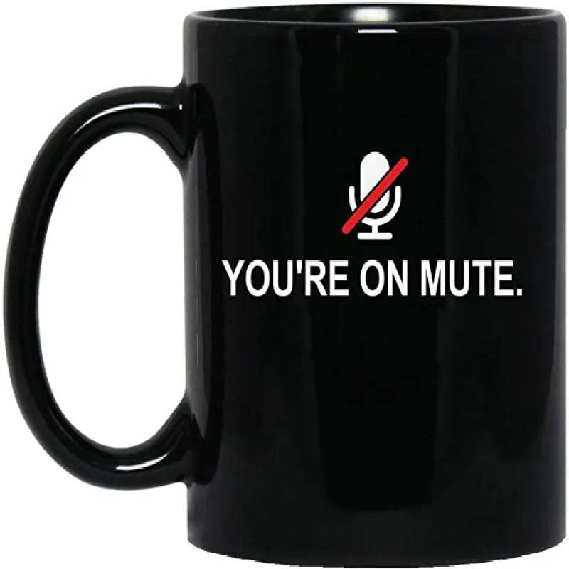 11 oz Matte Black Porcelain Coffee Tea Mug Smilatte Classic Ceramic Cup with Hanlde You Are On Mute Funny Gift
11 oz Matte Black Porcelain Coffee Tea Mug Smilatte Classic Ceramic Cup with Hanlde You Are On Mute Funny Gift