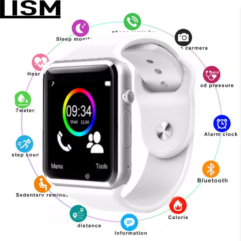 A1 Bluetooth Смарт часы W8 для Apple Watch с камерой 2G SIM TF слот карт Smartwatch телефон Android IPhone