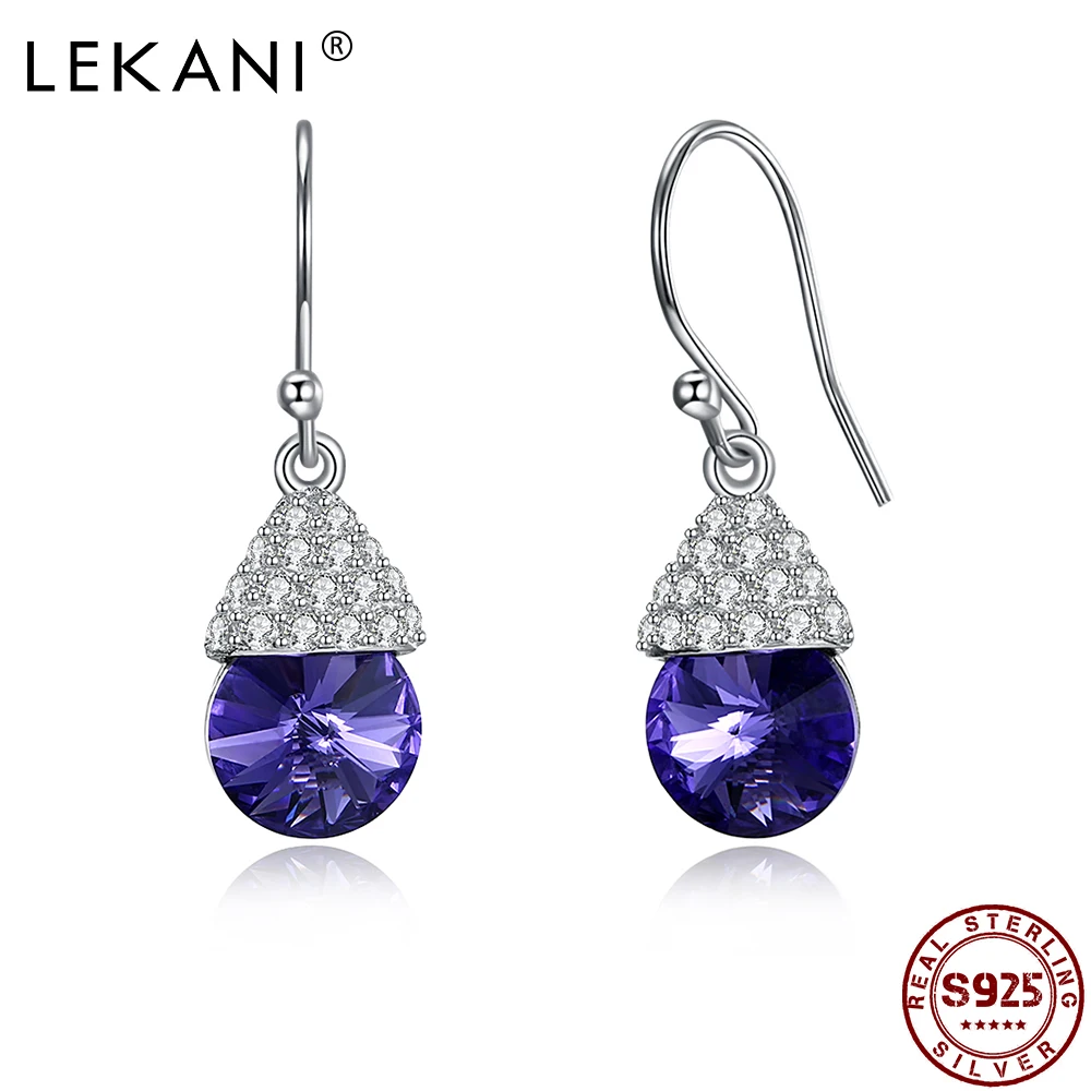 LEKANI Cute Mushroom Drop Earrings For Women 925 Sterling Silver Purple Round Austria Crystal Earring Hot Sale Fine Jewelry
LEKANI Cute Mushroom Drop Earrings For Women 925 Sterling Silver Purple Round Austria Crystal Earring Hot Sale Fine Jewelry