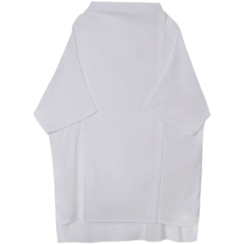 S-XL!Early summer asymmetrical design alternative lapel five minute sleeve shirt tide male cold wind loose short sleeve shirt
S-XL!Early summer asymmetrical design alternative lapel five minute sleeve shirt tide male cold wind loose short sleeve shirt