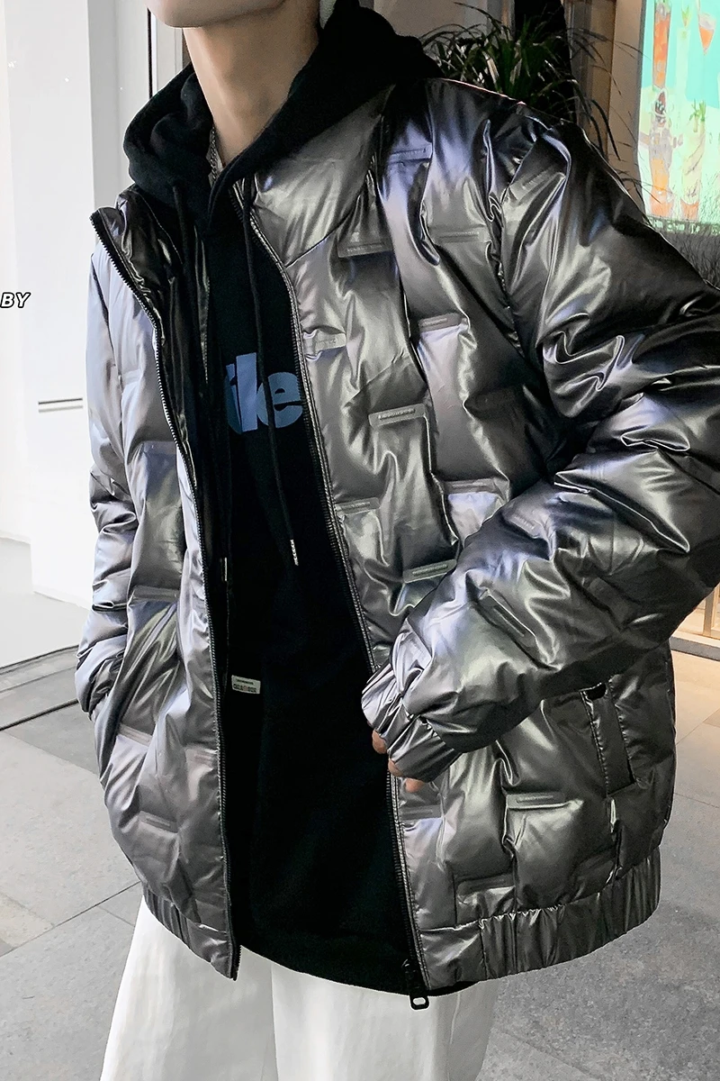 2020 Winter Jacket Men Parkas Mens Streetwear Thick Glossy Coat Windbreaker Korean Puffer Jackets Warm Bubble Hip Hop Coats
2020 Winter Jacket Men Parkas Mens Streetwear Thick Glossy Coat Windbreaker Korean Puffer Jackets Warm Bubble Hip Hop Coats