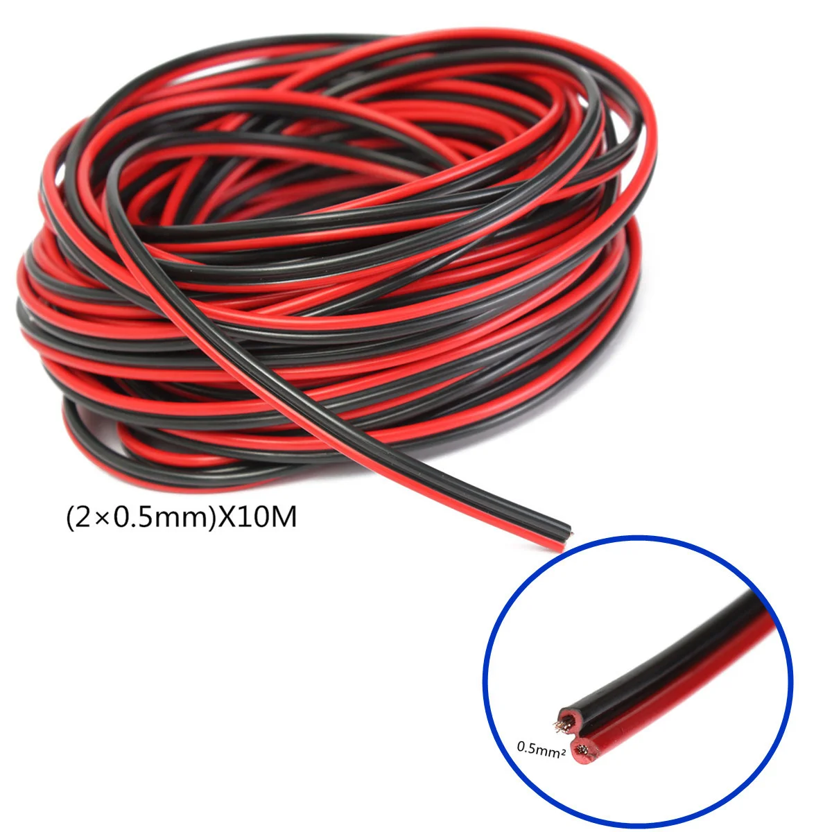 LEORY Red And Black Speaker Cable 10m 2*0.5mm Audio Core Wire For Home Stereo HiFi/Car System
LEORY Red And Black Speaker Cable 10m 2*0.5mm Audio Core Wire For Home Stereo HiFi/Car System