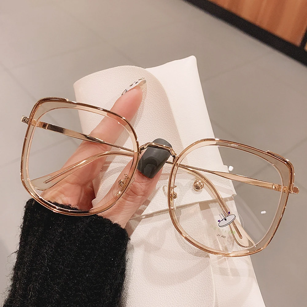 Men Women Anti-blue Light Glasses Frame Vintage Large Square Eyeglasses Blocking Blue-ray Oversized Spectacles Frames A65397 
Men Women Anti-blue Light Glasses Frame Vintage Large Square Eyeglasses Blocking Blue-ray Oversized Spectacles Frames A65397