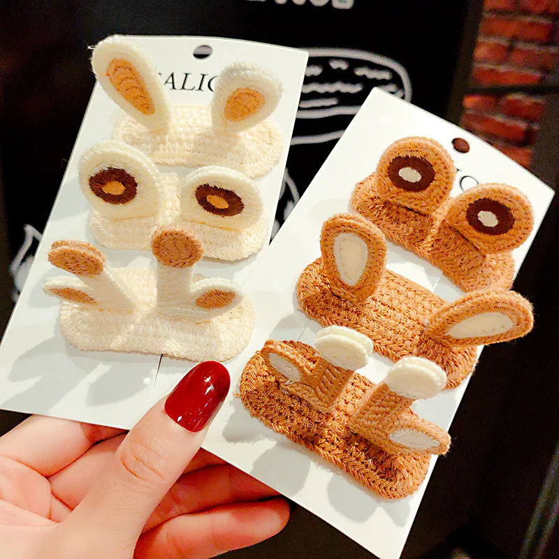 Cute Cartoon Knit Animal Ear Hair Clips Barrettes Hairpin for Kid Girl Women Hair Accessories Hair Ornament Gifts
Cute Cartoon Knit Animal Ear Hair Clips Barrettes Hairpin for Kid Girl Women Hair Accessories Hair Ornament Gifts