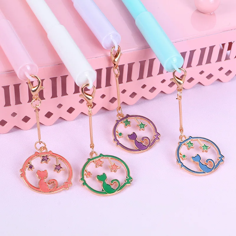 Creative Cat Pendant Gel Pen Cute Metal Starry Sky Signature Pen for Girls Gifts Kawaii School Supplies Office Stationery
Creative Cat Pendant Gel Pen Cute Metal Starry Sky Signature Pen for Girls Gifts Kawaii School Supplies Office Stationery