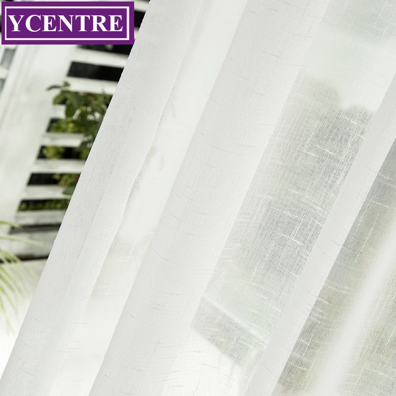 YCENTRE Solid White Tulle Curtain For Living Room The Bedroom Modern Voile Curtains Finished Window Sheer Curtains Panel
YCENTRE Solid White Tulle Curtain For Living Room The Bedroom Modern Voile Curtains Finished Window Sheer Curtains Panel