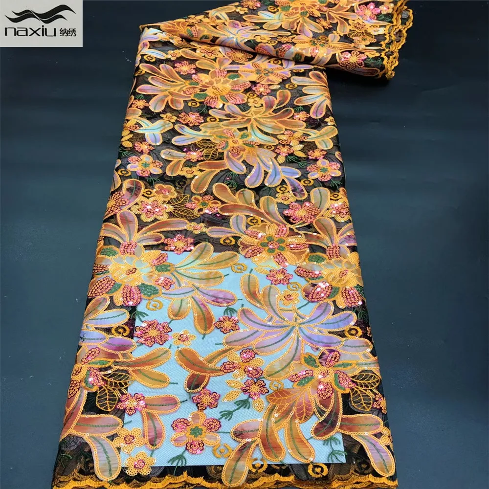 Madison Orange African Tulle Sequins Lace Fabric 2021 High Quality Lace Nigerian Lace Fabrics For Women Party Wedding Dress
Madison Orange African Tulle Sequins Lace Fabric 2021 High Quality Lace Nigerian Lace Fabrics For Women Party Wedding Dress