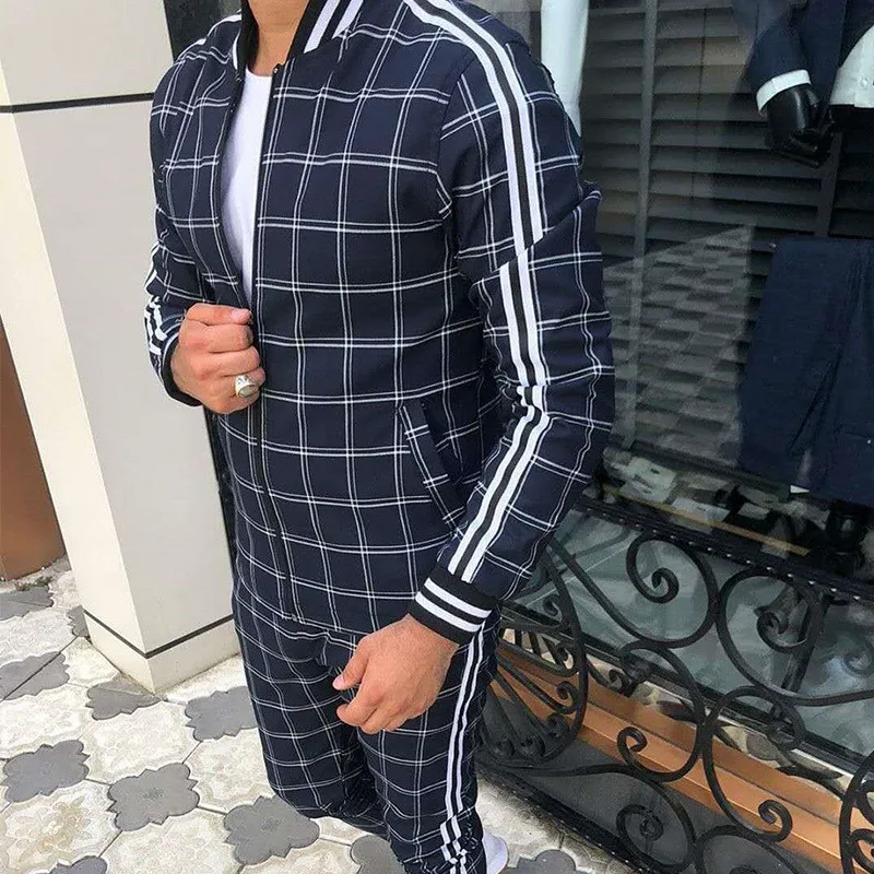 3D Print Suit New Male Pocket Fashion Men Tracksuit Sets Mens Set Colorful Plaid Men Casual Zipper Stand-up collarr Sportswear
3D Print Suit New Male Pocket Fashion Men Tracksuit Sets Mens Set Colorful Plaid Men Casual Zipper Stand-up collarr Sportswear
