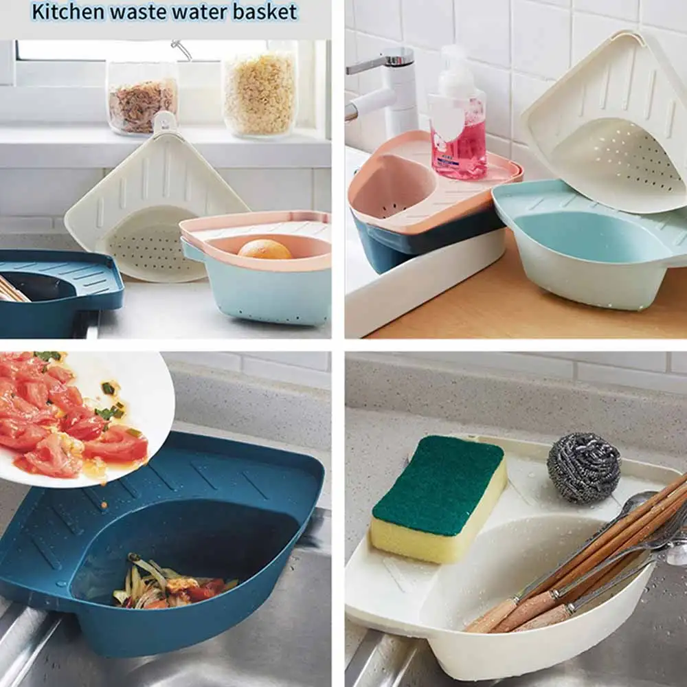 Food Waste Filter Triangular Kitchen Sink Waste Storage Rack Corner Mounting Basket With Drain Outlet Fruit And Vegetable Filter
Food Waste Filter Triangular Kitchen Sink Waste Storage Rack Corner Mounting Basket With Drain Outlet Fruit And Vegetable Filter