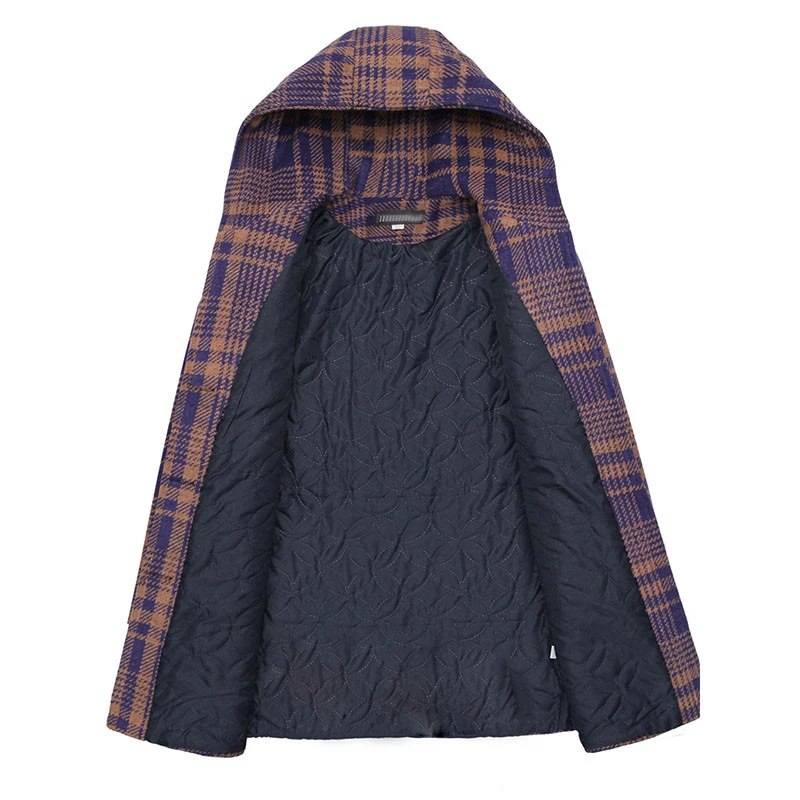 Women's Woolen Coat Autumn Winter Fashion Long Section Plus Cotton Plaid Large Size 5XL Woolen jacket Mother Coat Outerwear A177
Women's Woolen Coat Autumn Winter Fashion Long Section Plus Cotton Plaid Large Size 5XL Woolen jacket Mother Coat Outerwear A177