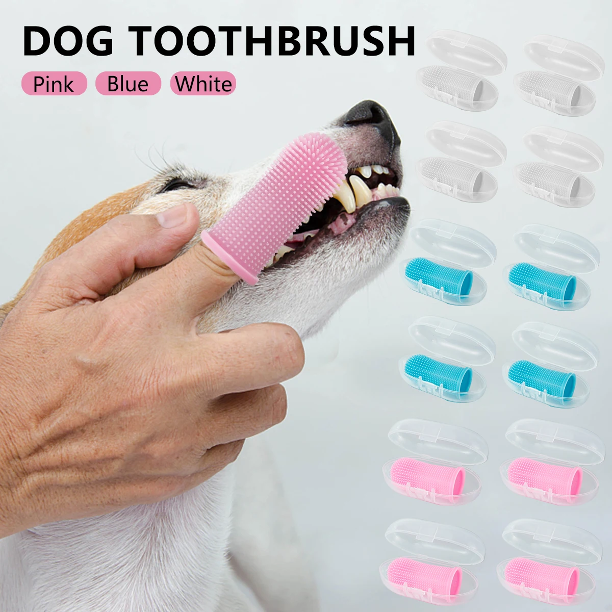 4 Pcs Dog Silicone Toothbrush Pet Dog Finger Toothbrushes Teeth Cleaner Toothbrush for Dog Cat Pets Dental Cleaning
4 Pcs Dog Silicone Toothbrush Pet Dog Finger Toothbrushes Teeth Cleaner Toothbrush for Dog Cat Pets Dental Cleaning