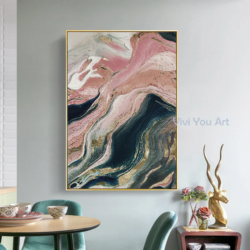 Modern Abstract Gold foil lines Pink Canvas Art Paintings For Living Room Bedroom Posters And Handmade Wall Poster Home Decor
Modern Abstract Gold foil lines Pink Canvas Art Paintings For Living Room Bedroom Posters And Handmade Wall Poster Home Decor