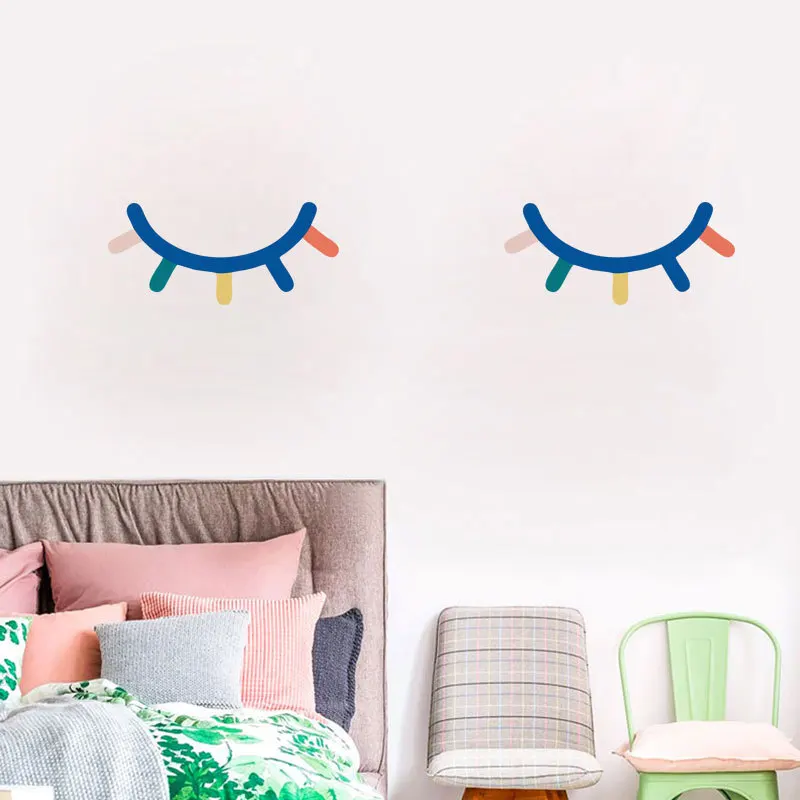 Cartoon Wall Sticker INS Color Eyelashes Kids Room Bedroom Wall Sticker Door Sticker
Cartoon Wall Sticker INS Color Eyelashes Kids Room Bedroom Wall Sticker Door Sticker