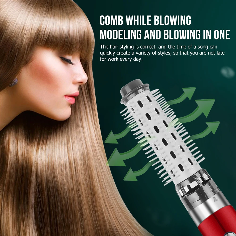 Hot Air Brush Electric Ionic 3 In 1 Hair Dryer Brush Volumizer Blow Dryer Hair Straightener Comb Hair Curler Beauty Hair Tool
Hot Air Brush Electric Ionic 3 In 1 Hair Dryer Brush Volumizer Blow Dryer Hair Straightener Comb Hair Curler Beauty Hair Tool