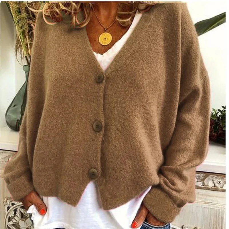 2020 Women's Autumn Sweater Cardigan Tops Fashion Ladies Solid Color Spring Cardigan Knitting Sweaters Womans Femme Chandails
2020 Women's Autumn Sweater Cardigan Tops Fashion Ladies Solid Color Spring Cardigan Knitting Sweaters Womans Femme Chandails