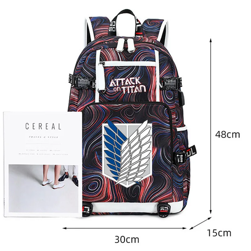 Anime Backpack Attack on Titan Backpack for Men Female 2022 USB Charge Backpack for Student Schoolbag Waterproof Computer Bag
Anime Backpack Attack on Titan Backpack for Men Female 2022 USB Charge Backpack for Student Schoolbag Waterproof Computer Bag